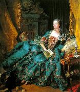 Francois Boucher Portrait of Madame de Pompadour painting